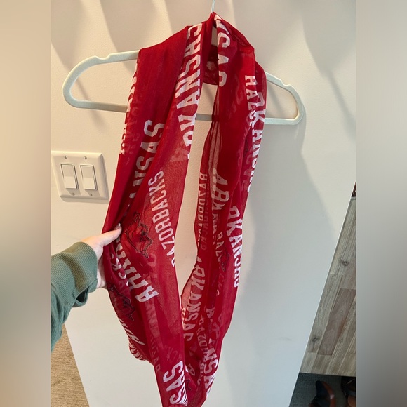 Arkansas Razorback Red Infinity Scarf - Picture 3 of 4